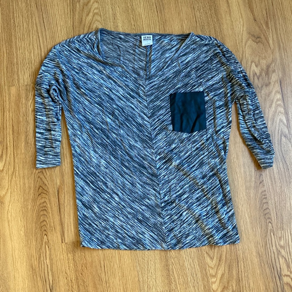 Loose soft patterned shirt